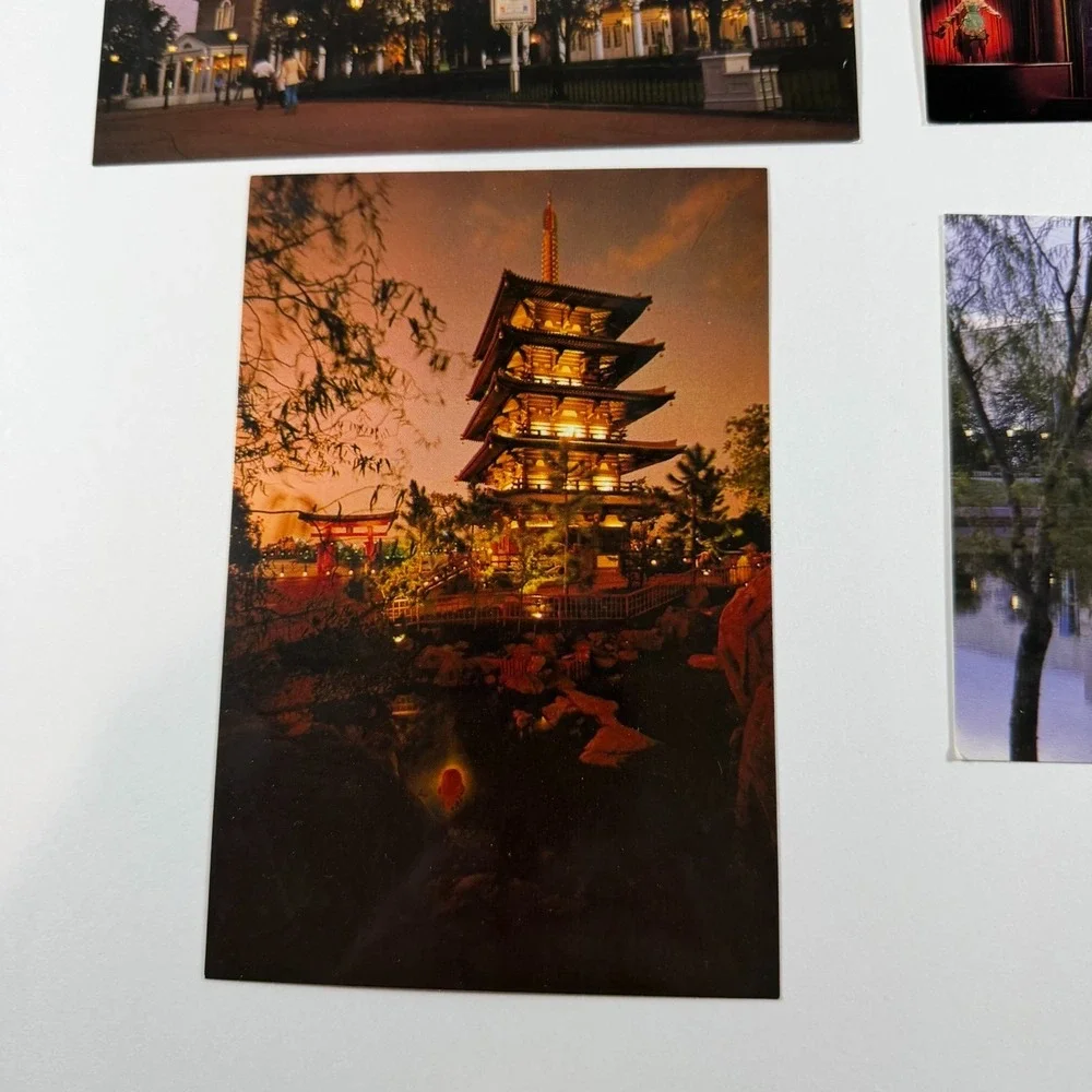 Epcot Center 1982 Lot of  6‎ Postcards Disney World Chrome The Land Pavilion